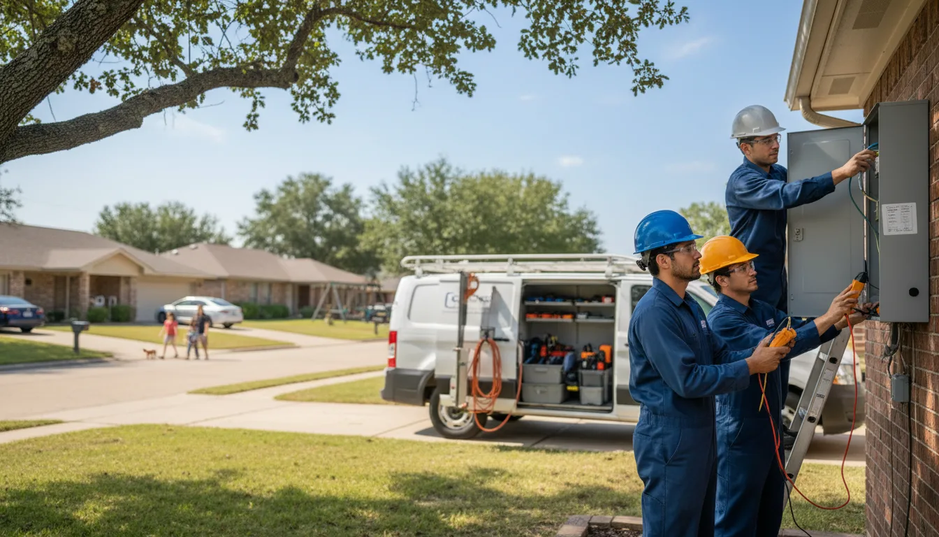Certified electrician providing emergency electrical services in Erhard, MN